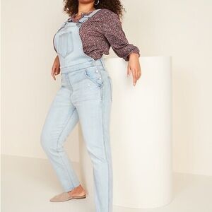 Old Navy Women's Light Wash Denim Overalls